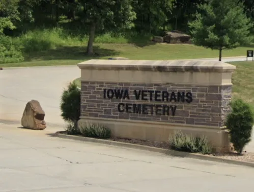 Iowa Veterans Cemetery Entrance