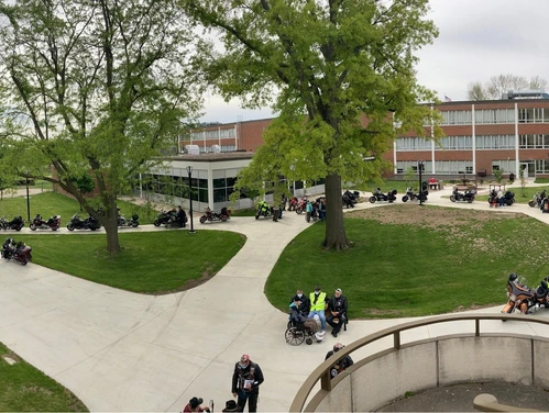IVH Courtyard with Motorcycles