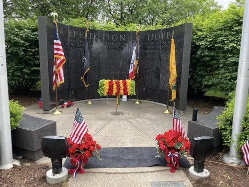 Photo of Iowa Vietnam War Memorial Wall