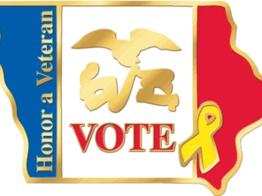 Veterans for Voting pin