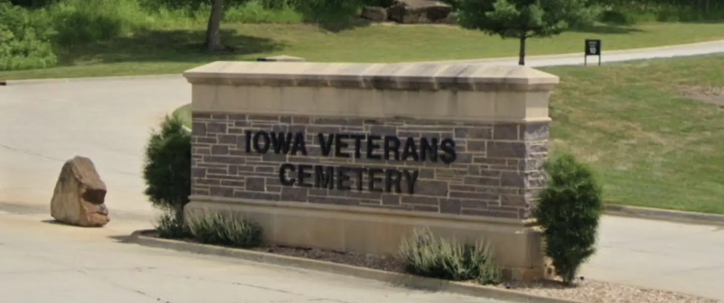 Iowa Veterans Cemetery Entrance
