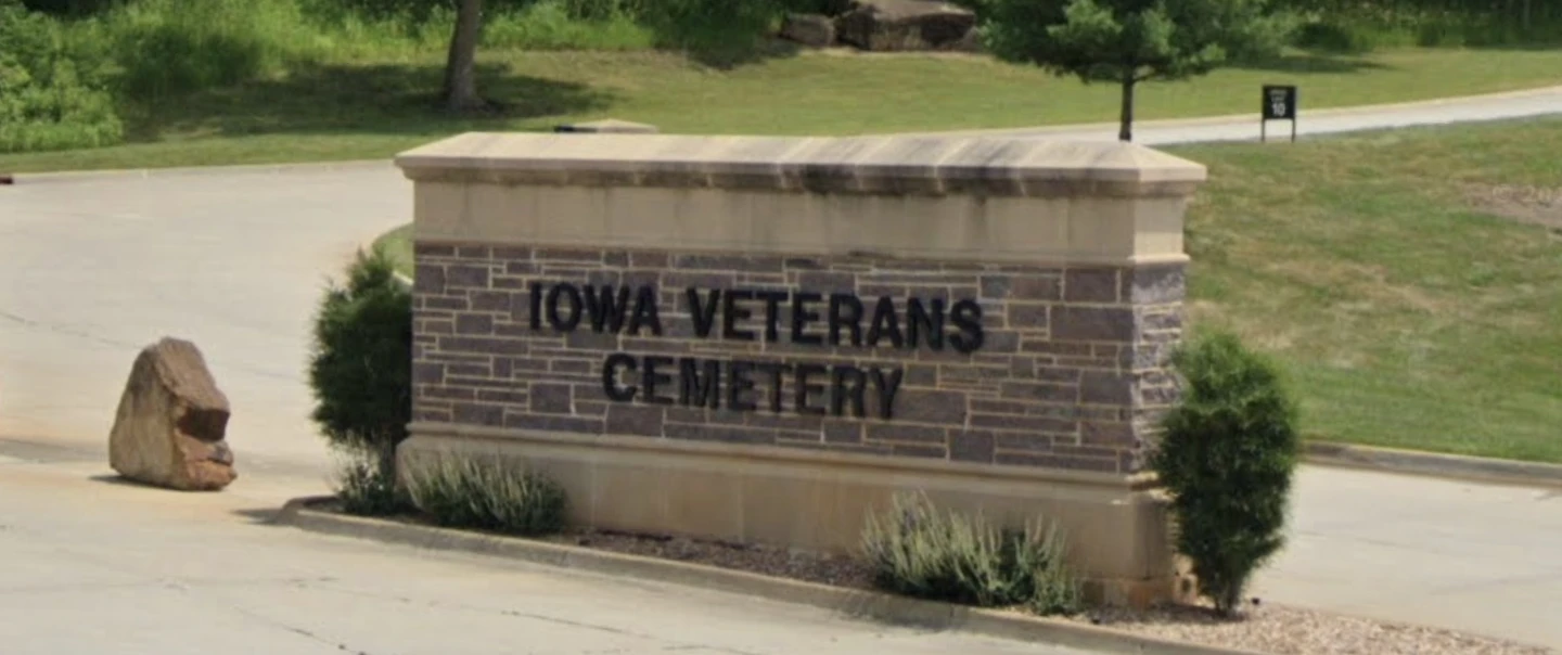 Iowa Veterans Cemetery Entrance