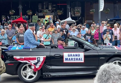 Grand Marshall of Vets Day Parade at the Iowa State Fair