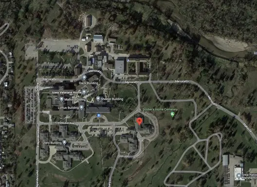 Satellite view of Iowa Veterans Home