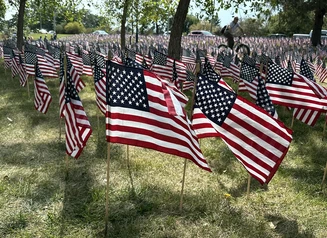 9/11 Flags at Grey's Lake
