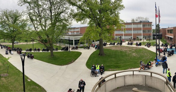IVH Courtyard with Motorcycles