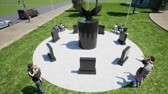 Marshall County Vets Memorial artist concept