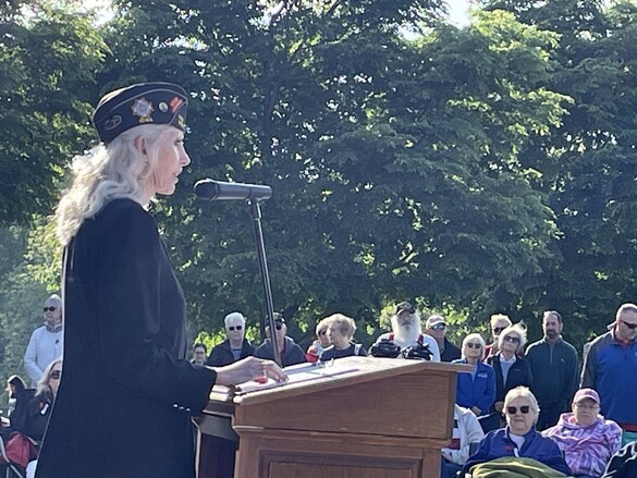 Carol Whitmore speaks on Memorial Day 2025