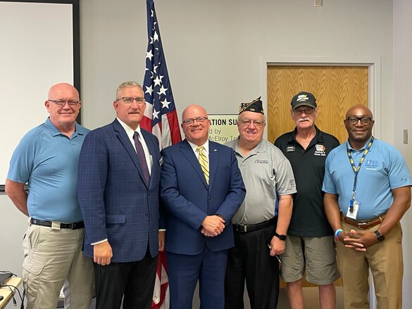 Iowa Department of Veterans Affairs and legislative update at a meeting of the Black Hawk County Commission of Veterans Affairs.
