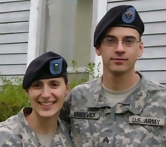 1st Lt. Carolyn Vandeventer, poses with her brother, U.S. Army Sgt. Stuart Vandevick