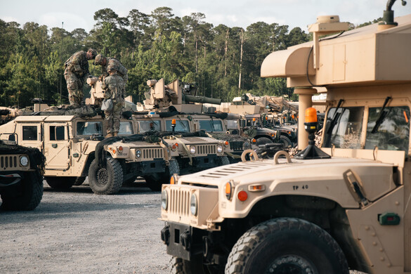 Iowa Army National Guard Soldiers assigned to the 2nd Brigade Combat Team, 34th Infantry Division