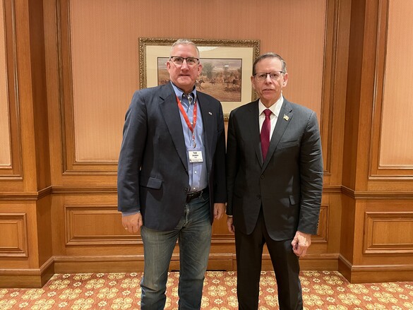 Commandant Jacobus with Secretary