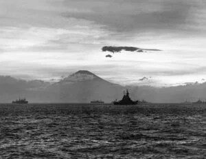USS IOWA in Tokyo Bay