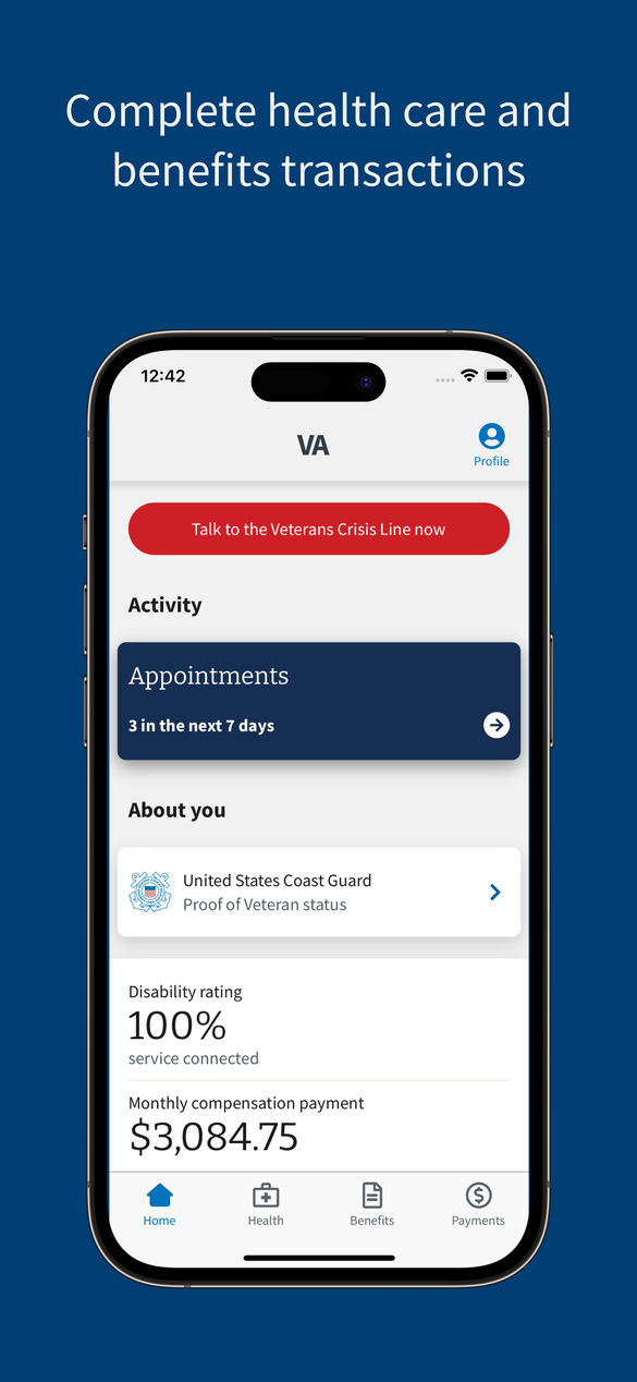 VA mobile app
