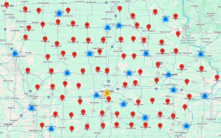 Image of Interactive Map to Link 